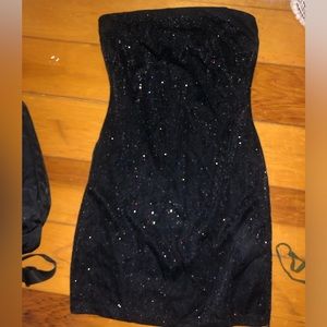 Strapless sparkling lovely day dress